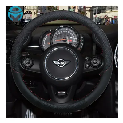 Leather Car Steering Wheel Cover for MINI Cooper R56 Clubman Countryman