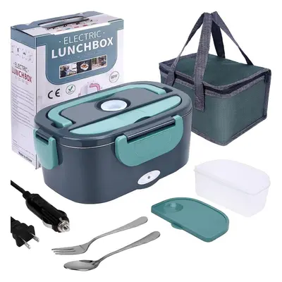 (EU Plug) 1.5 60w Electric Lunch Box Food Warmer Portable Food Heater For Car Or Home - Leak Pro