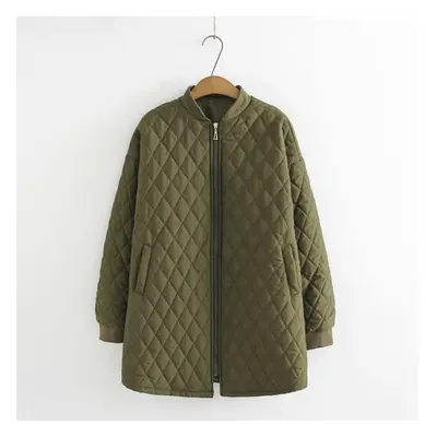 (green, XXXXL) Jacket Women Parka Clothing Loose Winter Coat Female Zipper Windbreaker Outerwear