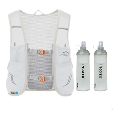 (as the picture, Light Grey Orange) High-performance Hydration Backpack For Outdoor Activities