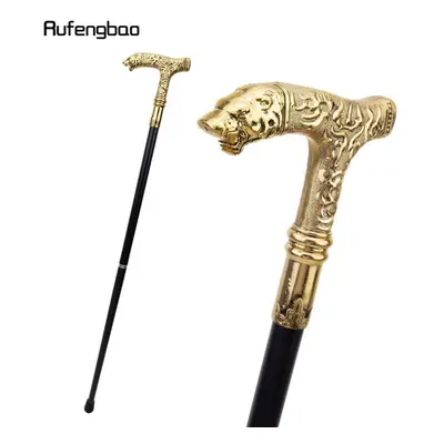 (gold) Golden Bear Handle Luxury Pattern Walking Stick Party Fashion Elegant Walking Stick Decor