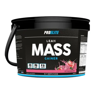 (Strawberry, 4Kg) Pro Elite Lean Mass Gainer 4Kg