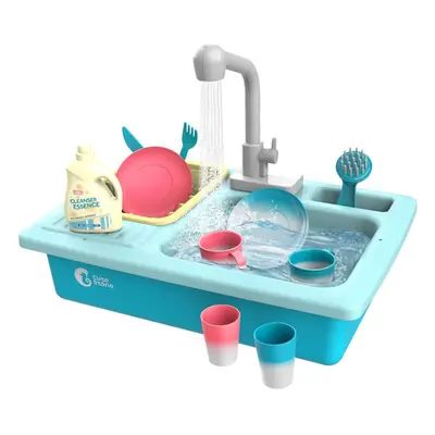 CUTE STONE Color Changing Kitchen Sink Toys with Running Water