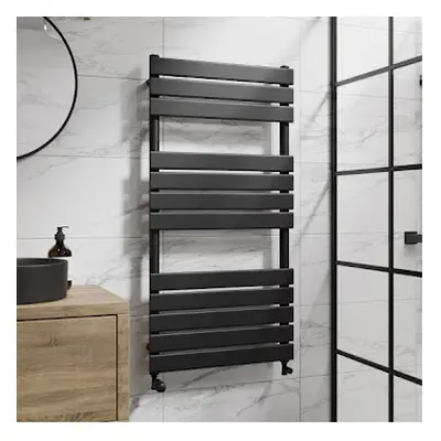 (Black, x 600mm) Heatsync Bathroom Heated Towel Rail Radiators Central Heating Radiators