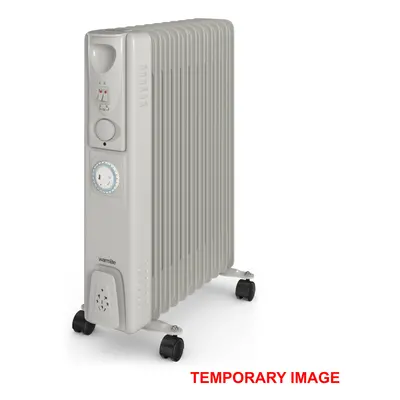 Warmlite WL43005YTW 2500W Oil Filled Radiator with Timer White- New