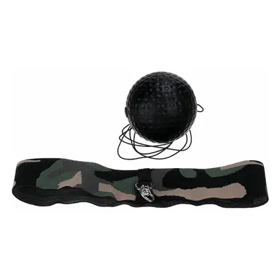 (Black) Boxing Speed Ball Boxing Reflex Ball Exercise Coordination with Headband Improve Reactio