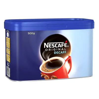 Nescafe Original Decaf Coffee Granules Tin 500g