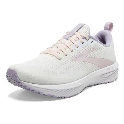 Brooks Womens Revel Neutral Running Shoe - Marshmallow/Pink/Purple - 8.5 Medium