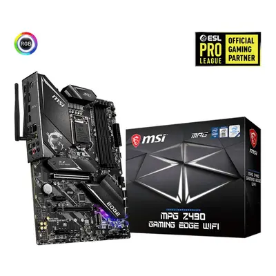 MSI MPG Z490 GAMING EDGE WIFI, ATX, LGA1200, DDR4, LAN, 802.11ax WiFi + Bluetooth 5.1, Lightning