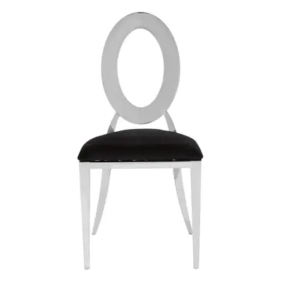 Silver Frame Dining Chair, Backrest Indoor Velvet Chair, Easy to Clean Bedroom Velvet Chair