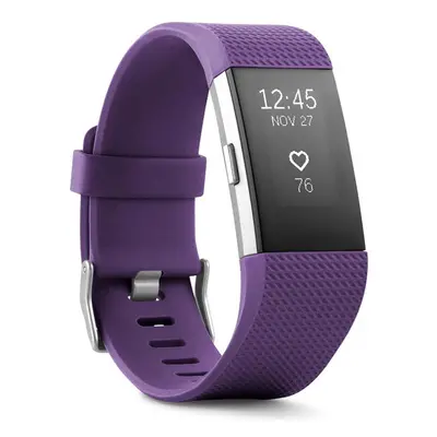 (Purple, Large Size) Fitbit Charge Fitness Activity Tracker 38mm