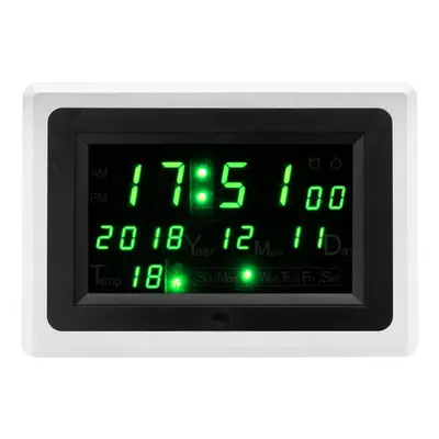 (Green) DC9-12V Electronic Calendar High Precision Clock ECL-1227 12/24 Hour C/F Switchble