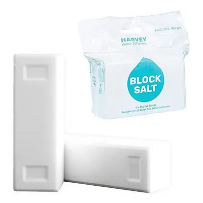 Harvey Block Salt for Water Softeners, Original Pure Grade A Food Quality Salt - Packs, Boxed (e