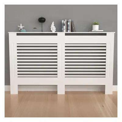 (L) 91cm High Radiator Cover Heating Cabinet White