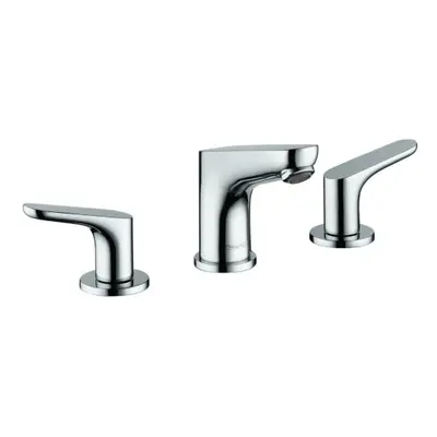 hansgrohe Focus Modern Widespread Easy Clean 2Handle 5inch Tall Bathroom Sink Faucet in Chrome M