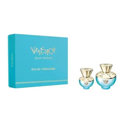 Versace Dylan Turquoise Pcs Set: 3.4 Eau De Toilette Spray + Oz Eau De Toilette Spray (Hard)