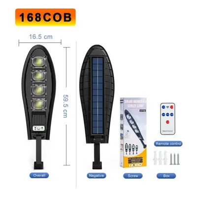 (168COB SOLAR) 10000watts Super Bright Outdoor Solar Lamp Waterproof Ultra Wide Lighting Street 