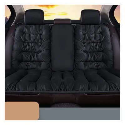 (black, 1PC Rear Seat) Seametal Warm Plush Car Seat Cover Cushion Automobiles Seat Covers Protec