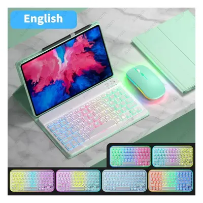 (green, xiaomi 6/6pro) Bluetooth Keyboard For Xiaomi Pad 5/6 Pro Redmi Pad Se Tablet Case Leathe