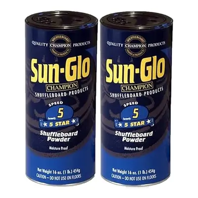 Twin Pack of Sun-Glo #5 Speed Shuffleboard Powder Wax