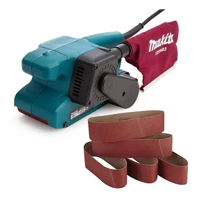 Makita 3" Inch x 457mm Heavy Duty Corded 240v Belt Sander + Bag +Belts