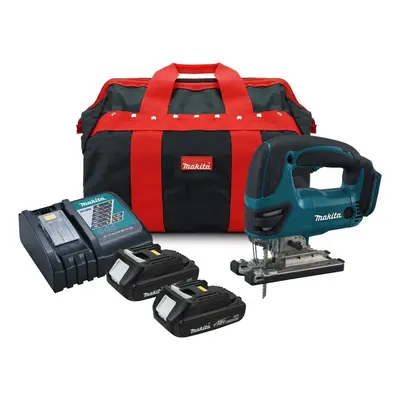 Makita DJV180 18v LXT Lithium Ion Jigsaw + x 1.5ah Batteries, Charger + Bag