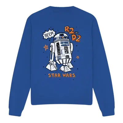 (L, Royal Blue) Star Wars Unisex Adult R2-D2 Sweatshirt