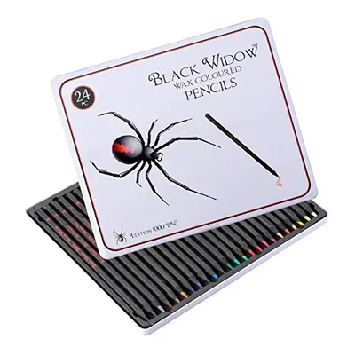 Black Widow Coloured Pencils For Adults - Colouring Pencils - Smooth Pigments Colour Pencil Set 