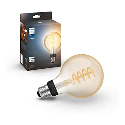 Philips Hue White Ambiance Filament G125 Giant Globe Smart Light Bulb [E27 Edison Screw] with Bl