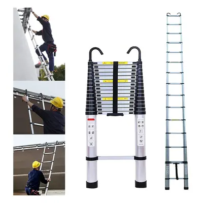 6.2M Extendable Portable Heavy Duty Aluminium Telescopic Ladder20.3ft