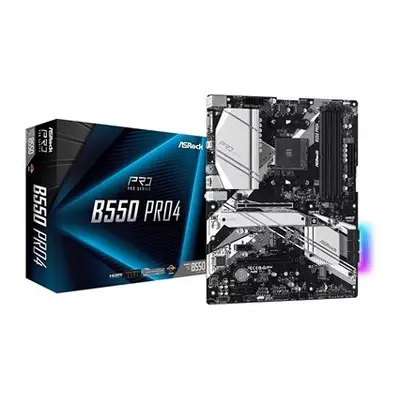 Asrock B550 PRO4 Amd Socket Am4 Atx Hdmi/Vga Dual M.2 Usb C 3.2 Rgb Motherb B550 PRO4