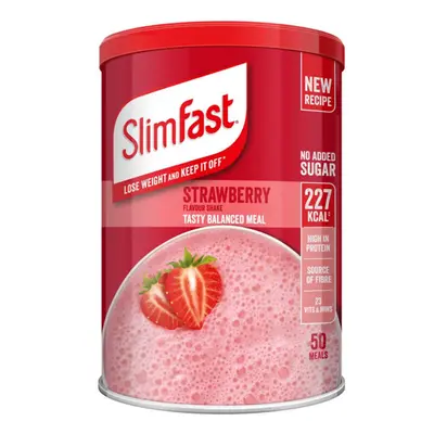 SlimFast Powder Strawberry Flavour Shake Meals 1.825kg High Protein **BESTBEFORE NOVEMBER21