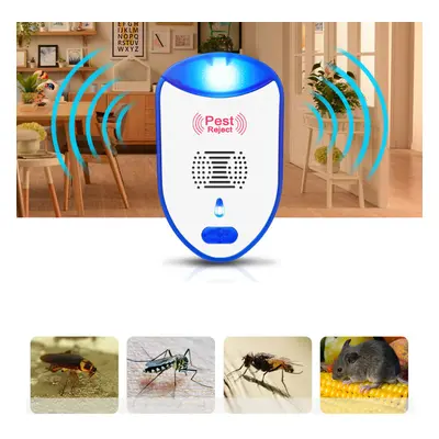 2PCS Multi-functional Mosquito Repeller Inverter Ultrasonic Mouse Repeller Indoor and Outdoor In