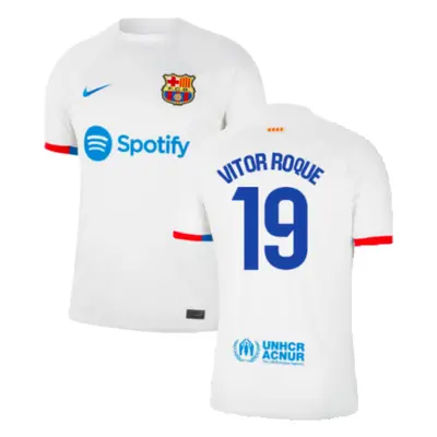 (L) Barcelona Away Shirt (Vitor Roque 19)