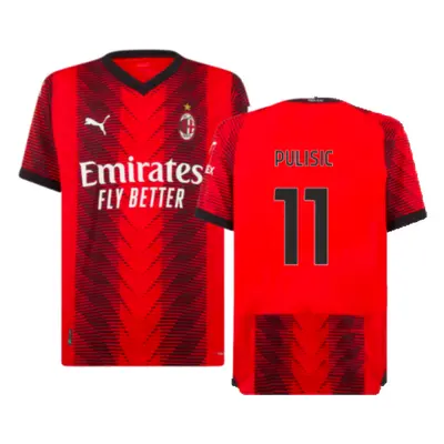 (S) AC Milan Home Authentic Shirt (Pulisic 11)