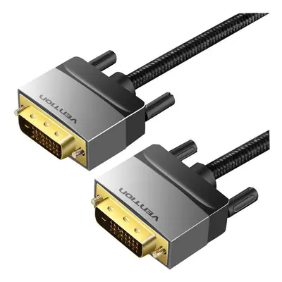 (2M) EAD DVI + Male Cable 2k HD Gold plated Connector Adapter Video Cable for HDTV PC Projector 