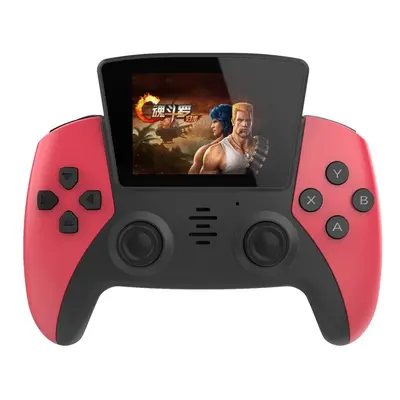 (Red) Handheld Game Console Gamepad Retro Video Game Consoles Built-in Games Support SFC MD NEOG