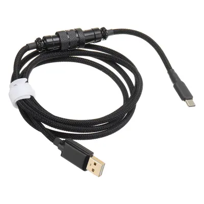 (Black, Type-C) Air Plugs Mechanical Keyboard Data Cable Type c Mimi USB Interface Suitable for 