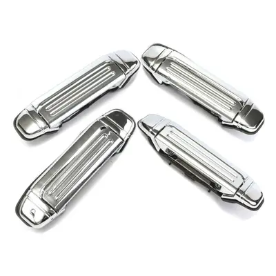 (Right, Rear) Chrome ABS Outer Exterior Door Handle For Mitsubishi Montero Pajero