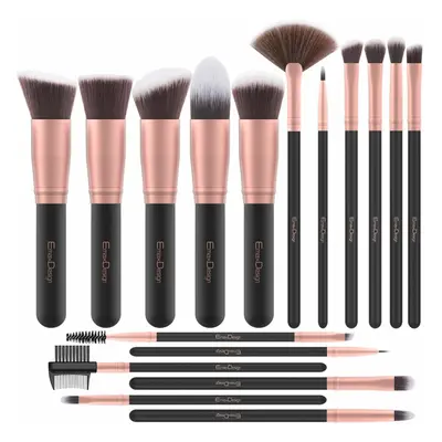 EmaxDesign Makeup Brushes Pieces Premium Synthetic Foundation Brush Powder Blending Blush Concea