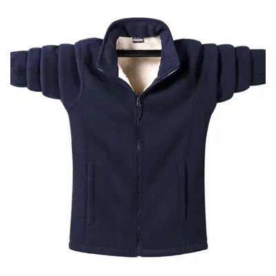 (navy blue, 7XL) Plus Size 9xl Fleece Sweatshirt Men Warm Thicken Sweatshirt Autumn Winter Men C