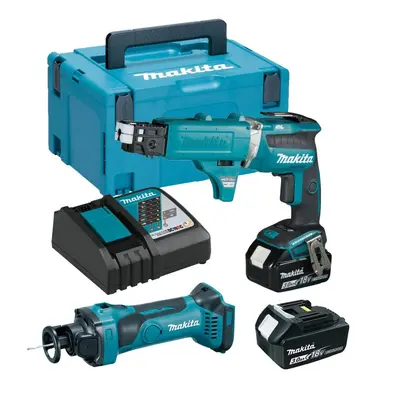 Makita DFS452 18v Brushless Collated Autofeed Drywall Screwdriver Drywall Cutter