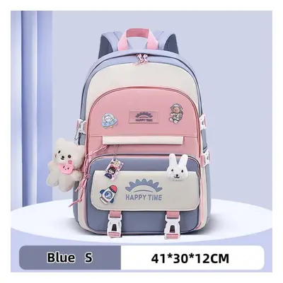 (blue, S) Girl&apos;s Schoolbag Cute Korean Style Student Backpacks School Bags For Teenage Girl