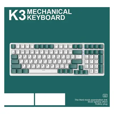 (green, Green Switch) K3 Mechanical Keyboard Keys Gaming Gamer Keyboards Rgb Backlight Gaming Ke