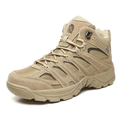 (sand, 45) Tactical Military Boots Men Boots Special Force Desert Army Boots Outdoor Hiking Boot