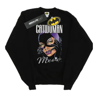 (3XL, Black) DC Comics Mens Batman Catwoman Feline Fatale Sweatshirt