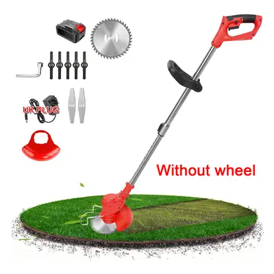 (6 inch without wheel) 24V Cordless Electric Strimmer Grass Trimmer Weed Cutter Garden Edger