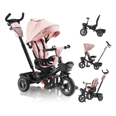 FableKids Tricycle 5in1 Kids Tricycle Children Handlebar Bicycle Baby Stroller-Noemi-Pink