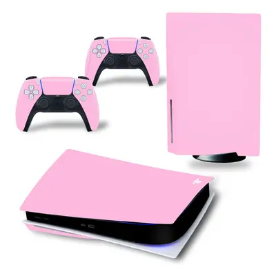 Pink color skin sticker for sony playstation5 ps5 #2986