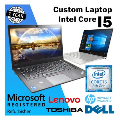 (Intel Core i5 (7th Gen), 512GB SSD) FAST LAPTOP - Intel Core i5 6th/7th/8th GEN - 8GB - Choose 